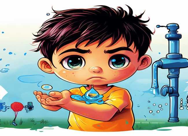 儿童节约用水标志图片、儿童节约用水标志图片简笔画