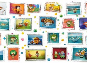 邮票有趣的故事儿童版，有趣的邮票儿童画