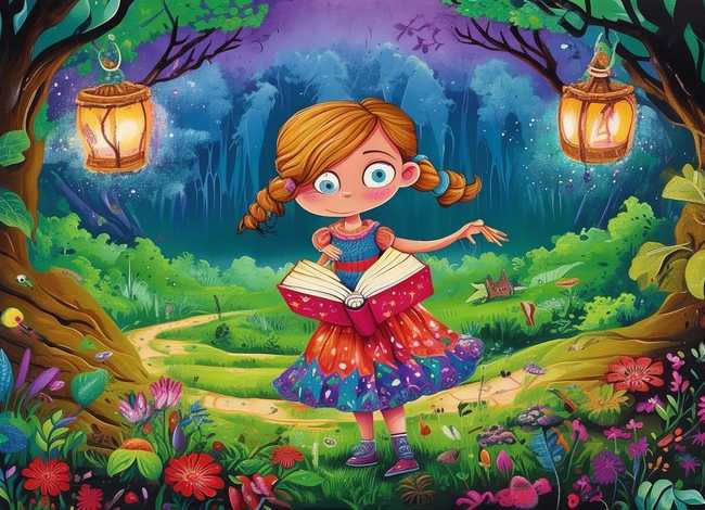 有故事情节的儿童绘画，有故事情节的一幅画