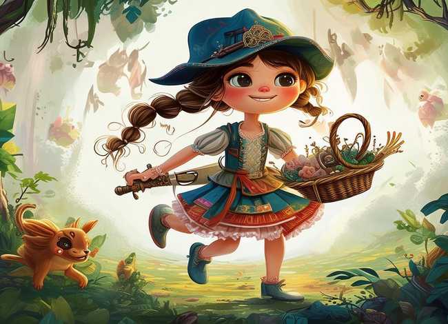 强盗的故事儿童版 - 强盗的小女孩故事