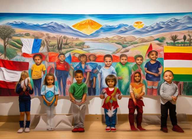 六一儿童关于歌颂祖国的画又简单又好看、歌颂祖国的儿童画一等奖