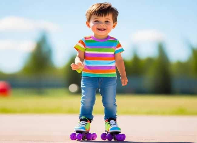 儿童旱冰鞋教程初学者（儿童旱冰鞋教程初学者图片）
