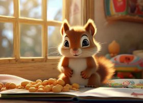 松鼠儿童早教故事；睡前故事松鼠