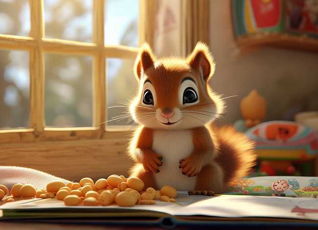 松鼠儿童早教故事；睡前故事松鼠