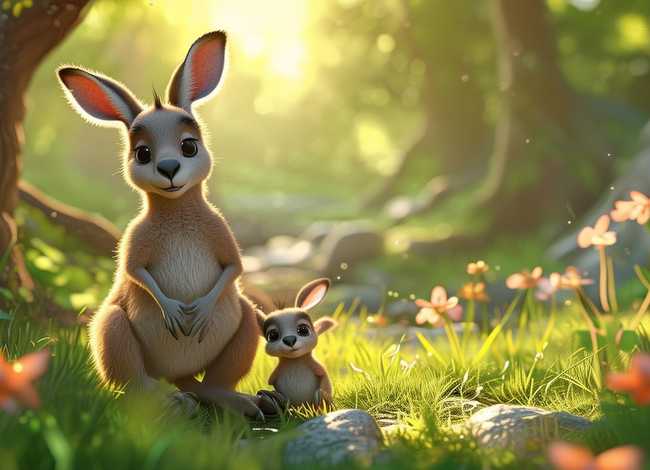 儿童故事小袋鼠；小袋鼠幼儿故事