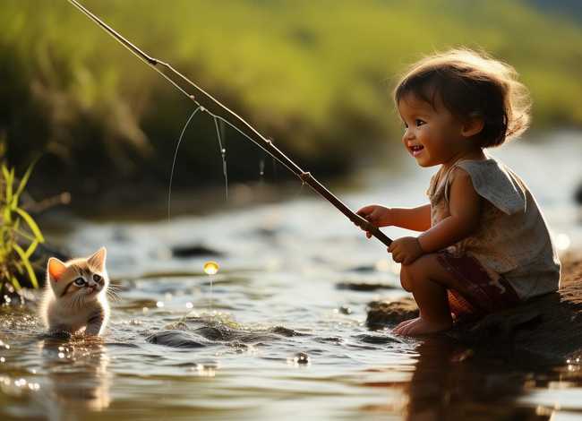 儿童故事小猫钓鱼的原文 - 小猫钓鱼的故事课文