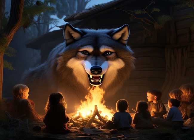 播放狼外婆的故事、播放狼外婆的故事英文