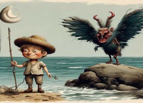儿童寓言故事渔夫与魔鬼、渔夫和魔鬼的故事 寓言故事