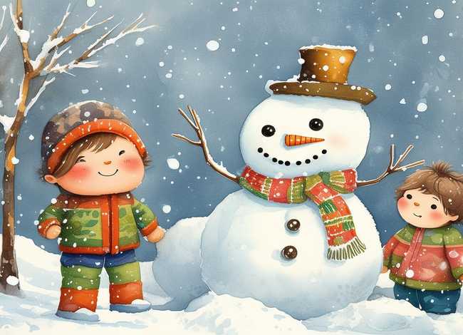 关于雪孩子的幼儿故事创编、关于雪孩子的幼儿故事创编作品