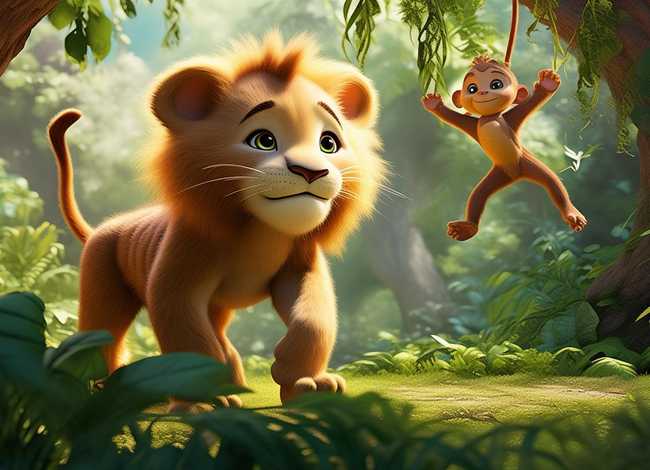 儿童故事小狮子历险记 小猴历险记儿童故事