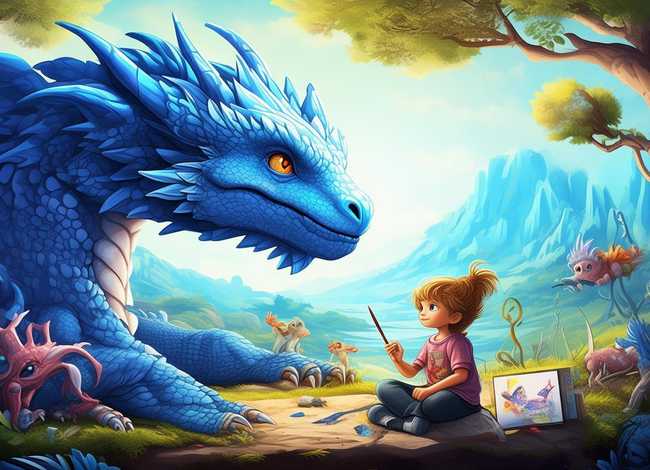 故事 绘画(我与蓝朋友的故事绘画) 故事 绘画(我与蓝朋友的故事绘画)