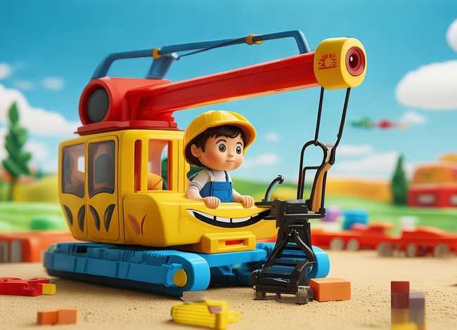 幼儿小吊车故事文字（幼儿小吊车故事文字图片）