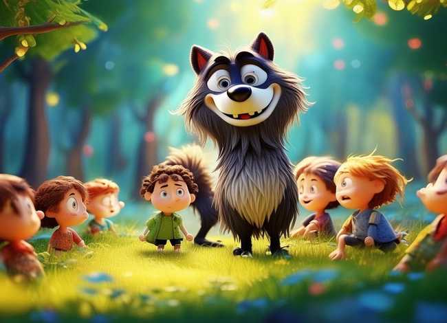 儿童大灰狼故事3-6岁，少儿故事大灰狼的故事