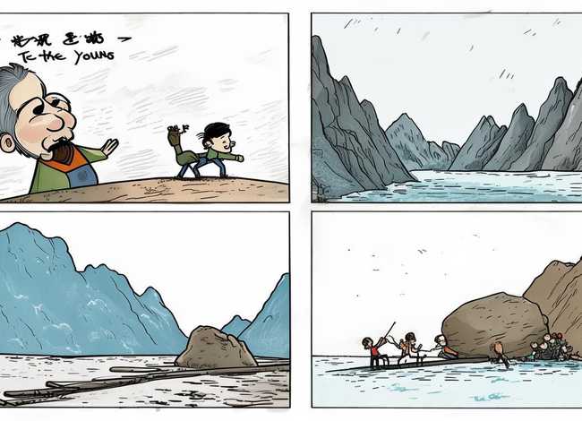 四字成语故事简笔画、四字成语故事简笔画大全四格