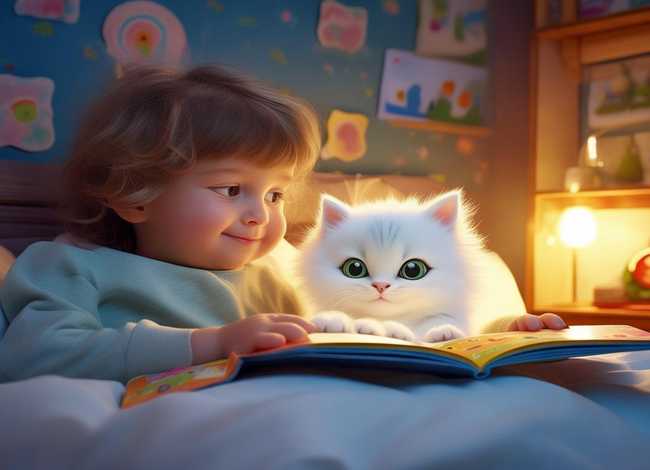儿童小猫睡前小故事书3-6岁；宝宝睡前故事小猫
