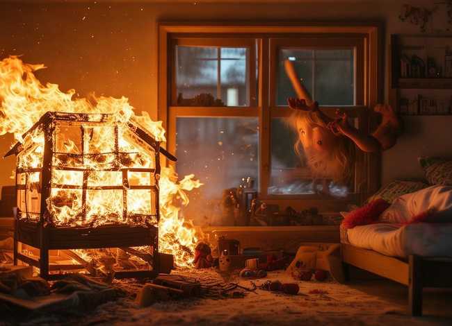 着火了的儿童故事、火灾的故事幼儿