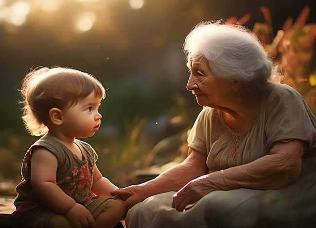 小孩与老奶奶的寓言故事（小孩与老奶奶的寓言故事大全）