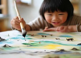 儿童画水墨画（儿童画水墨画简单又漂亮）