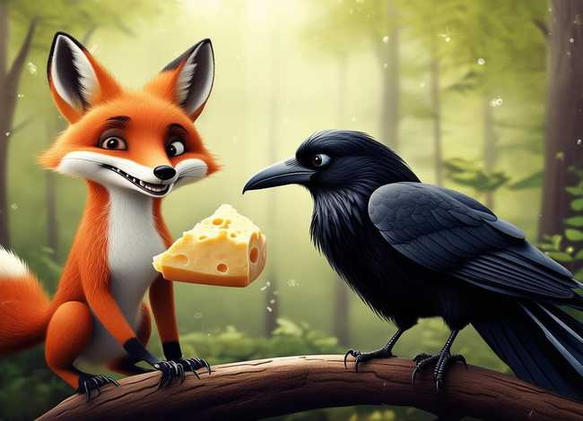 乌鸦和狐狸儿童故事完整；乌鸦和狐狸的故事完整版