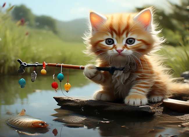 小猫钓鱼的故事视屏（小猫钓鱼的故事视屏完整版）