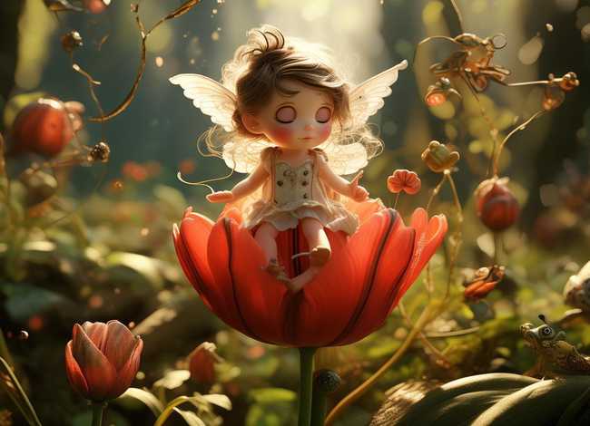 儿童故事拇指姑娘6岁有声阅读书 - 少儿故事拇指姑娘