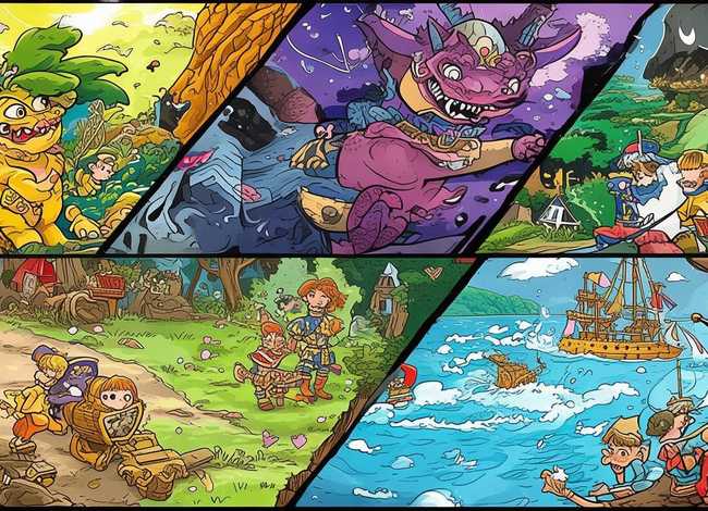 儿童连环画5张、儿童连环画5张图片