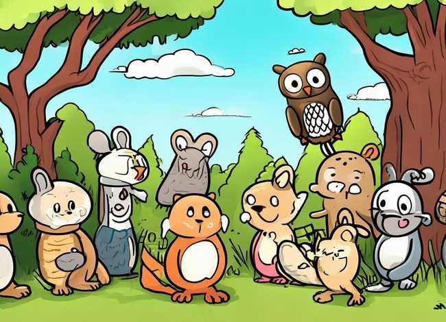 寓言故事图画儿童图片，寓言故事图片大全简笔画