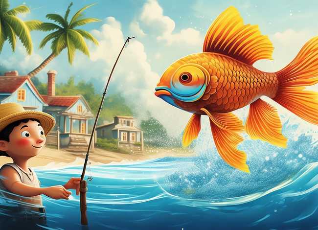 幼儿故事渔夫和金鱼的故事；幼儿故事渔夫和金鱼的故事视频