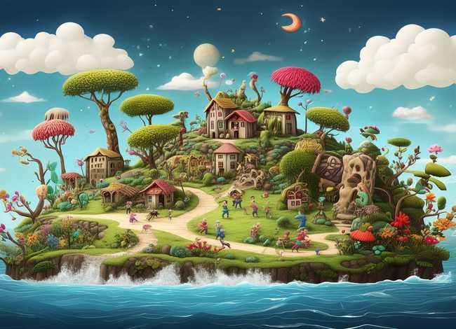 儿童故事奇怪的小岛；奇怪的小岛小班教案