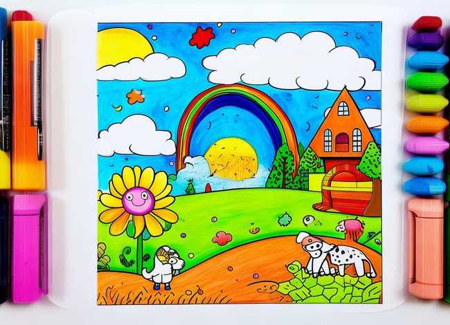 填色儿童画 - 儿童填色画素材