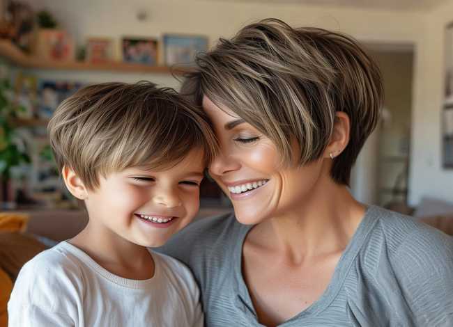 亲子发型女 - 亲子发型图片女短发