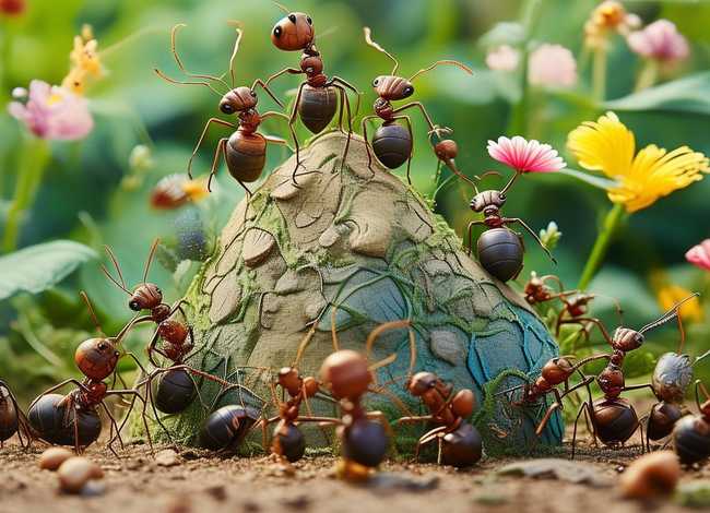 蚂蚁故事图片，蚂蚁故事绘本图片