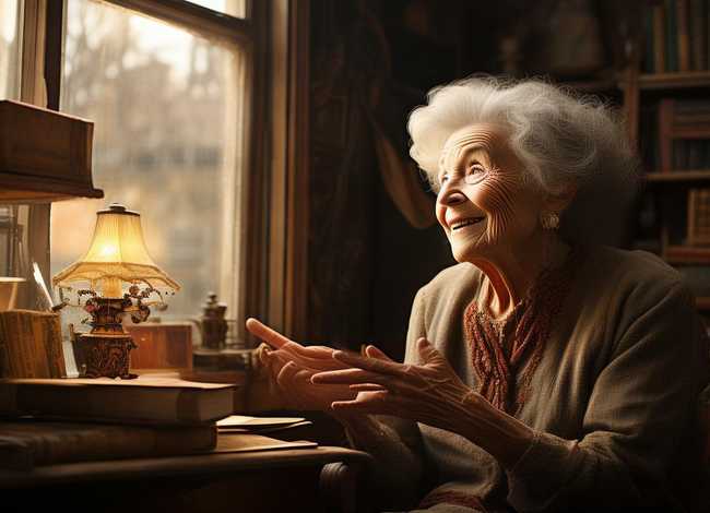 老奶奶讲故事；老奶奶讲故事看图写话