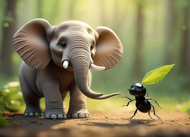 大象和蚂蚁的儿童故事，大象和蚂蚁的故事在线听