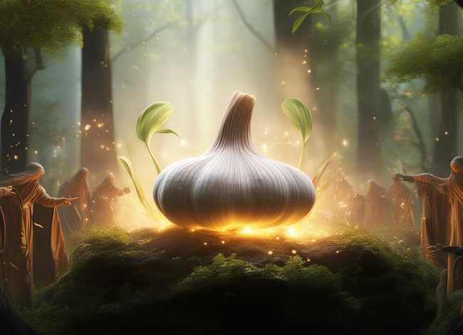 大蒜由来的传说故事（大蒜由来的传说故事50字）