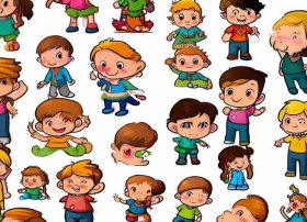 儿童人物小图标、儿童人物小图标素材