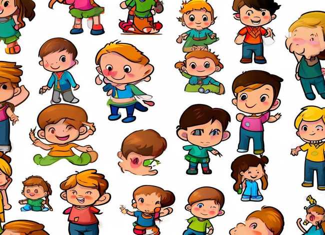 儿童人物小图标、儿童人物小图标素材