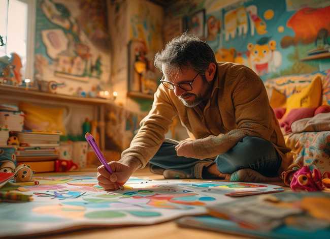 我爸爸绘本画风；我爸爸绘本画风怎么画