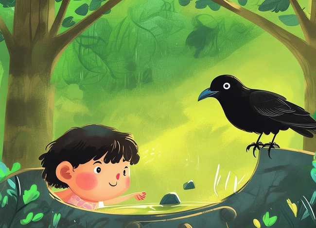 乌鸦喝水幼儿故事 - 乌鸦喝水幼儿故事表演