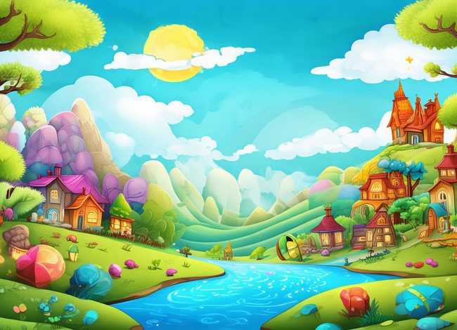 儿童故事背景图片横屏 - 幼儿故事背景图片大全