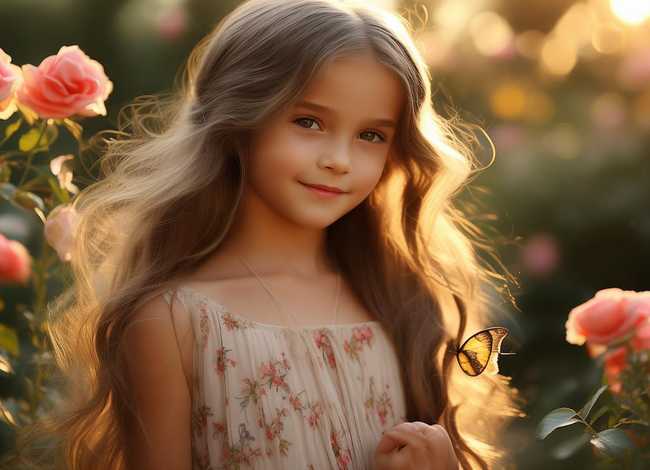 优雅的小女孩图片 - 优雅的小女孩图片大全