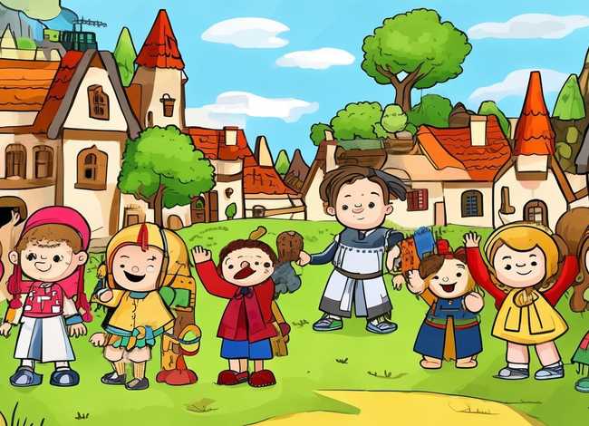 儿童民间故事连环画4张 - 4个简单幼儿民间故事连环画