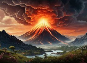 火山爆发绘本故事；火山爆发的绘本故事