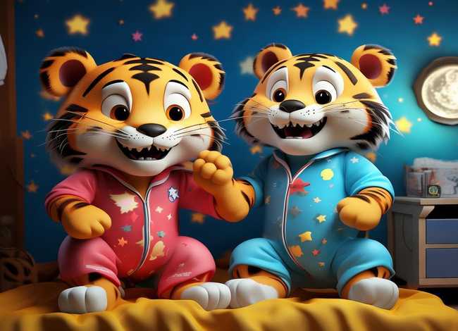 两只老虎的故事睡前故事搞笑、两只老虎的故事睡前故事搞笑视频
