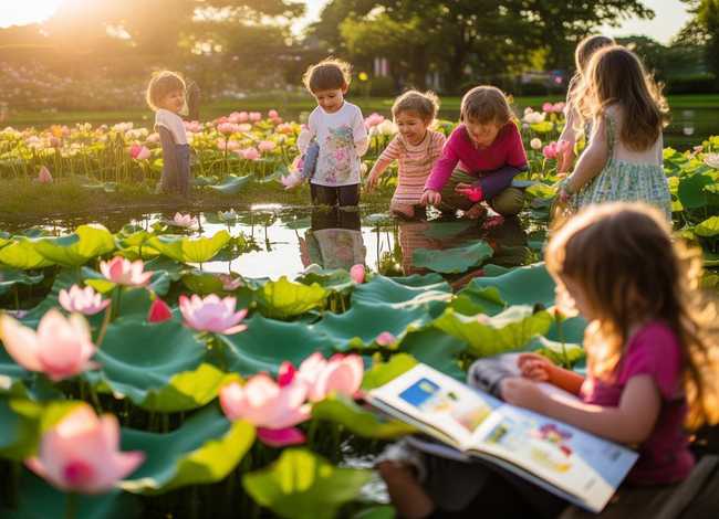 关于荷花主题的儿童故事大班；关于荷花的幼儿故事