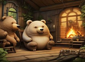 故事三只熊的故事，经典绘本《三只熊的故事》