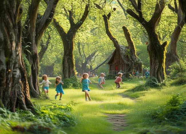 森林re儿童剧，儿童剧森林背景图