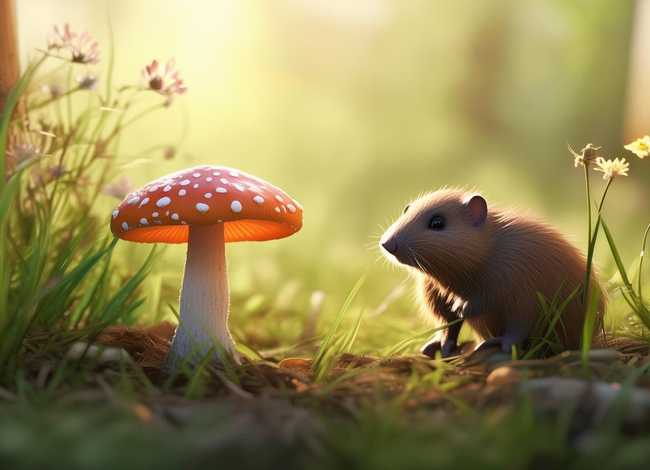 鼹鼠的故事小蘑菇；鼹鼠的故事小蘑菇图片