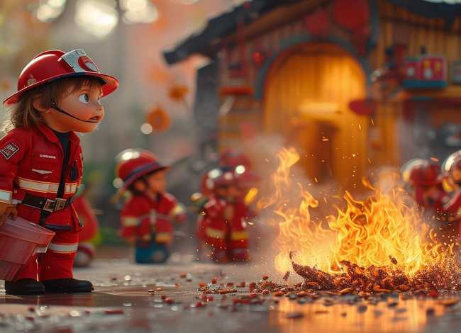 儿童故事消防员救火的故事；消防员救火的幼儿故事