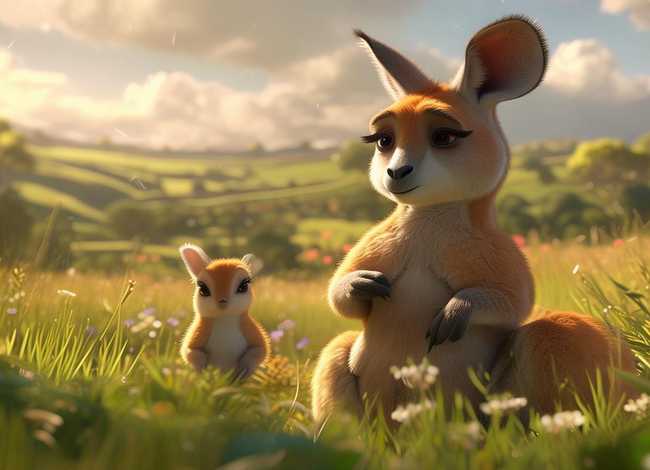 离不开妈妈的小袋鼠儿童故事 - 离不开妈妈的小袋鼠视频